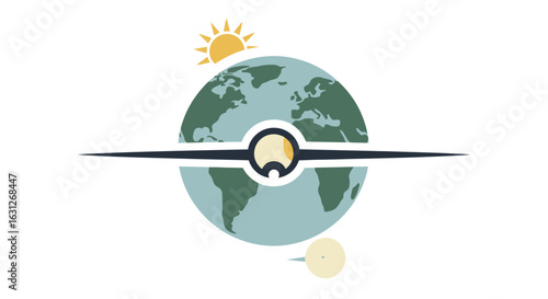 Global journey begins with bright sun and compass guiding new adventures around the world