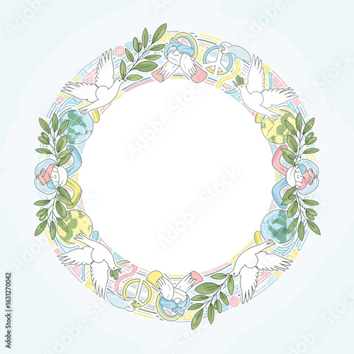Peaceful World Illustration