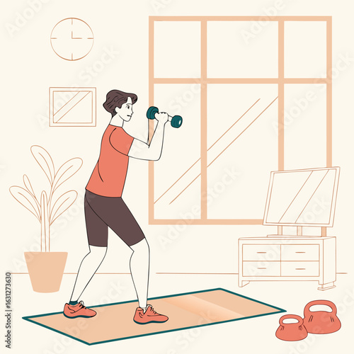 woman doing yoga