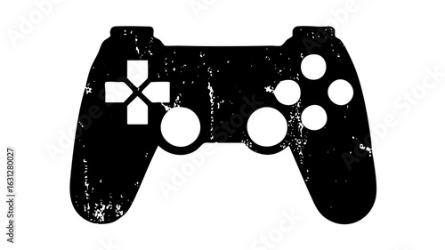 Vector Black gamepad with circular controls