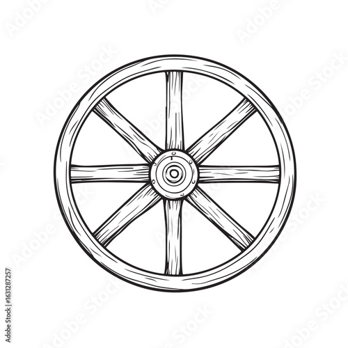 wooden wheel silhouette,  wheel silhouette icon, wheel vector silhouette, isolated wheel Vector,wheel Silhouette,wheel icon set, black wheel symbol for you,color Vector illustration, 