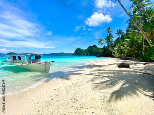 White Beach White Boat