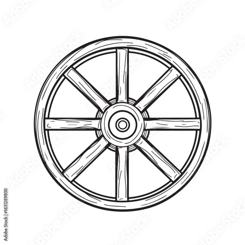 wooden wheel silhouette,  wheel silhouette icon, wheel vector silhouette, isolated wheel Vector,wheel Silhouette,wheel icon set, black wheel symbol for you,color Vector illustration, 