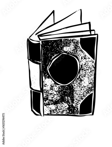 Vector Vintage book with ornate cover .