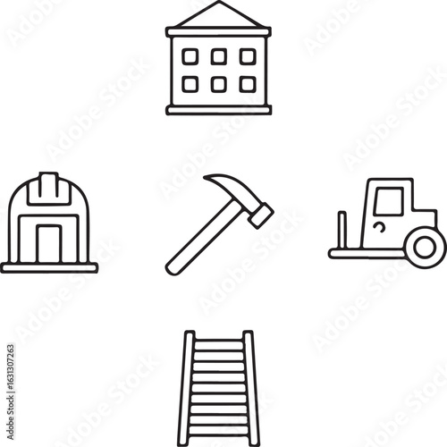 Construction and Industry Concept Icons