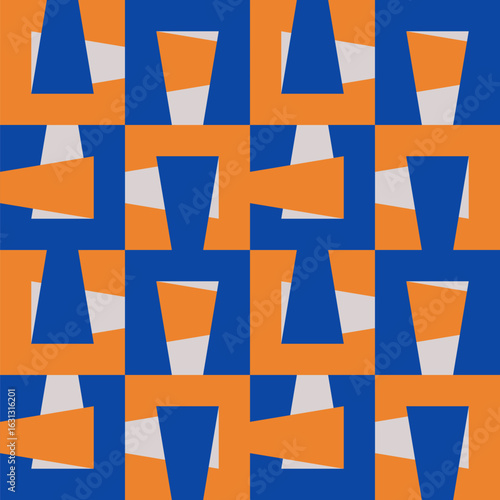 Abstract geometric seamless...