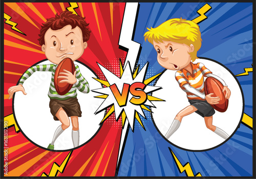 Rivalry on the Field: Boys Compete