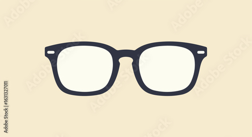 Isolated Eyeglasses On Plain Background for Eye Care Ads