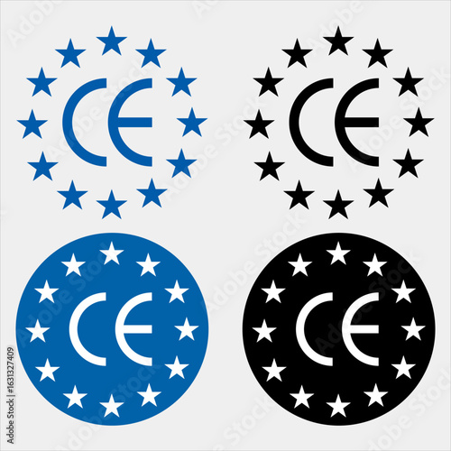 CE MARKING SET VECTOR LOGO