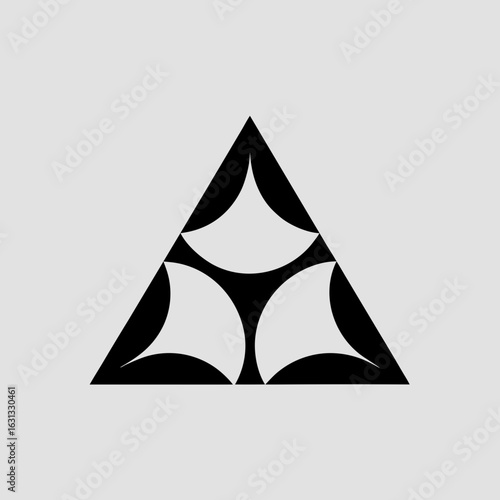 Counselling Chat in Triangle Geometric Icon Design