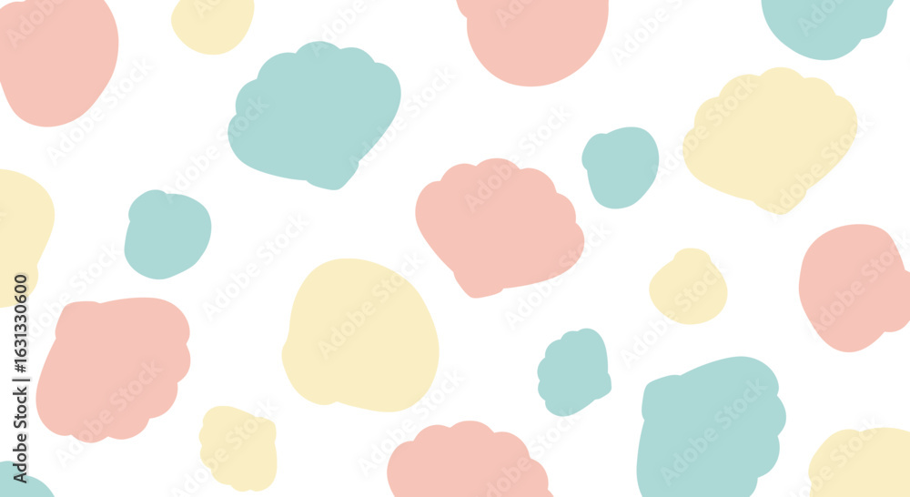 Delicate pastel seamless pattern with scattered organic shapes and minimal aesthetic Delicate pastel seamless pattern with scattered organic shapes and minimal aesthetic