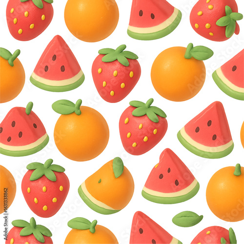 seamless background with fruits