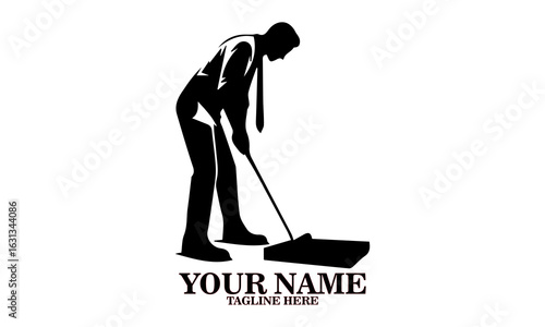 Miniature golf day icon. Miniature golf vector illustration and miniature golf logo design