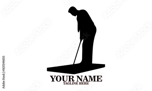 Miniature golf day icon. Miniature golf vector illustration and miniature golf logo design