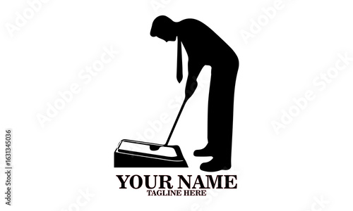 Miniature golf day icon. Miniature golf vector illustration and miniature golf logo design