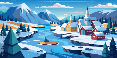 winter mountain landscape