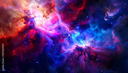 Fototapeta Naklejka Na Ścianę i Meble -  Colorful nebula in space (2)