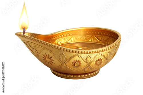antique golden diwali diya lantern