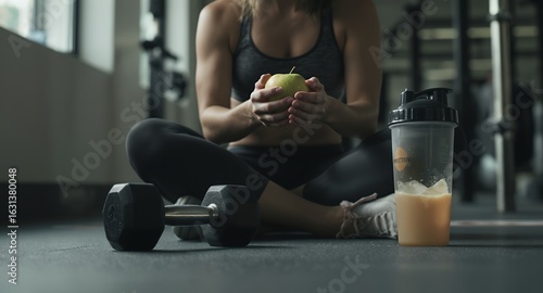Fitness Nutrition and Healthy Lifestyle in the Gym