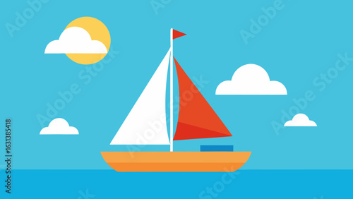 boat sailing sky lake summer water sea travel