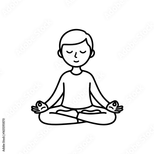 Person Sitting in Meditation Pose