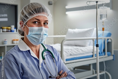 : Medycyna na świecie. Prawidłowa diagnoza i wsparcie medyczne. Ścisłe procedury lekarskie w klinice.