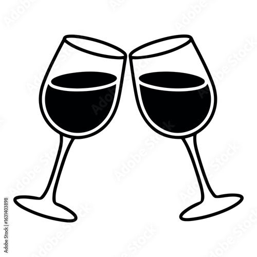 two glasses of wine