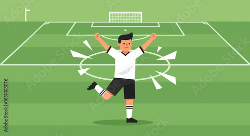 playing football