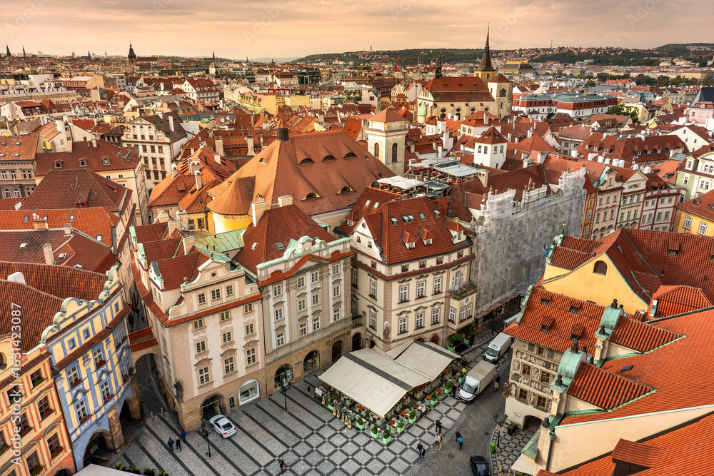 Naklejka premium Prague Old Town in the city centre of Czechia Czech Republic Europe