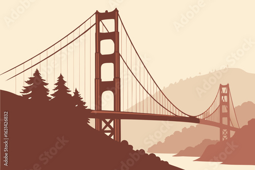 A foggy morning envelops the Golden Gate Bridge in California, with only the towers peeking through the cloud cover.