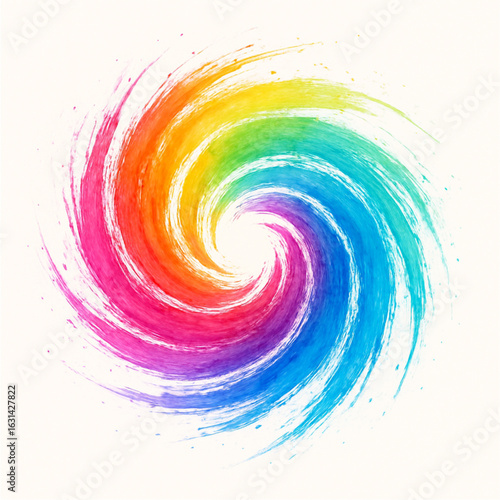 abstract colorful swirl