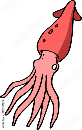 red squad marine cartoon ornament