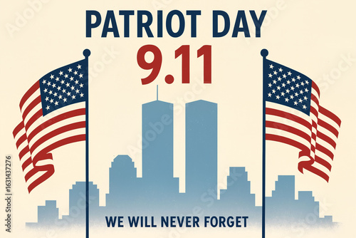 Patriot Day 9 11 Commemorative Illustration Description