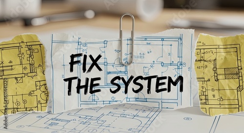 Blueprint Concept for System Improvement with Fix the System Message