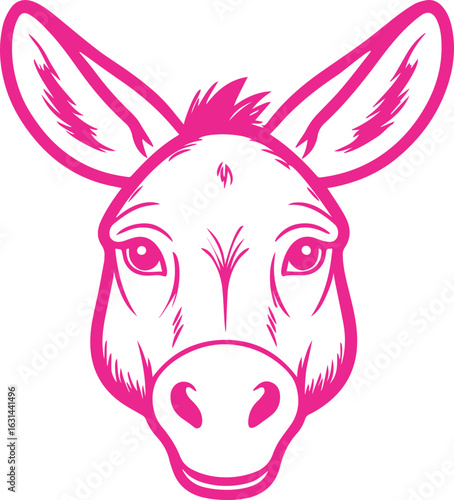 donkey face transparent icon 