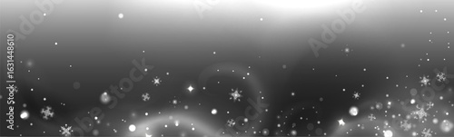 Falling shimmer snow png overlay with white snowflakes and glowing particles on transparent bg. Winter bokeh effect with sparkles and floating crystals for holiday designs. Festive magical atmosphere.