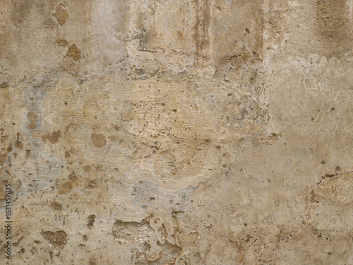 Aged Stone Wall with Textured Layers, Historical and Weathered Look