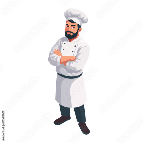 chef vector isolated