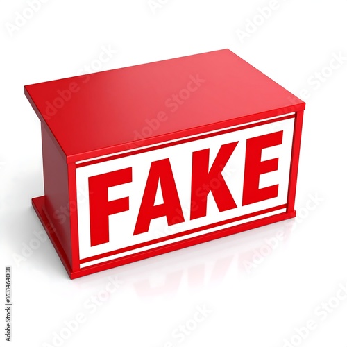 Red rectangular box with 