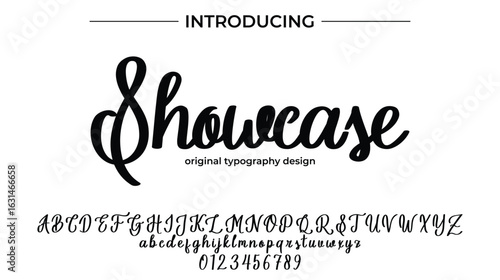 Showcase - Elegant Script Font for Smooth Handwritten Design and Creative Typography