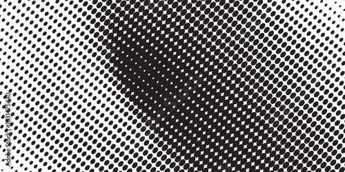 grunge Halftone white and black dots pattern and black gradient grunge texture background. Dotted line comic sport style. vector futuristic texture design