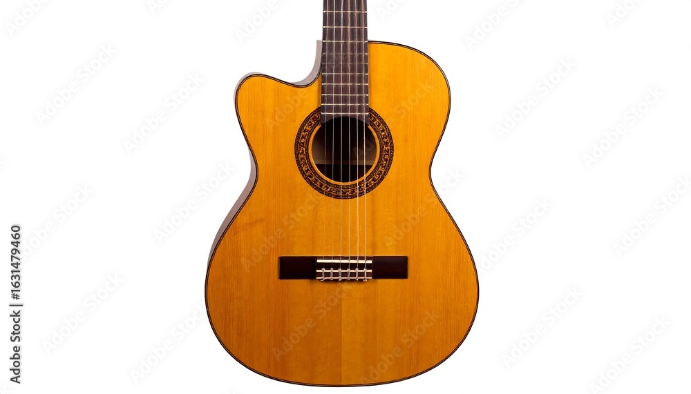 Obraz premium Classical guitar, front view