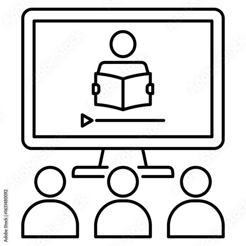Asynchronous Learning Icon
