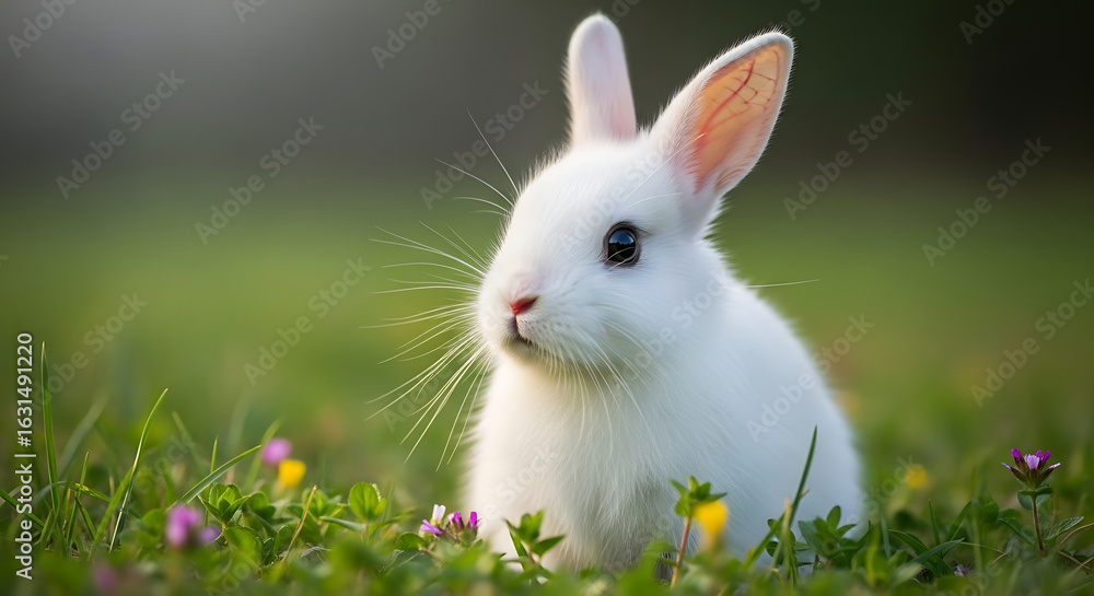 Fototapeta premium rabbit in the grass