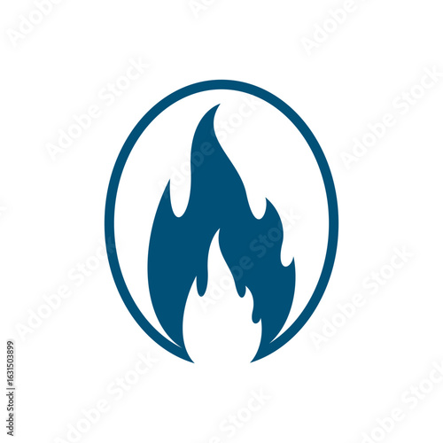 fire logo design burning and blazing
