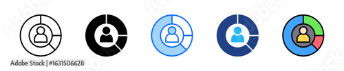 Customer Segmentation Icon Set Multiple Style Collection