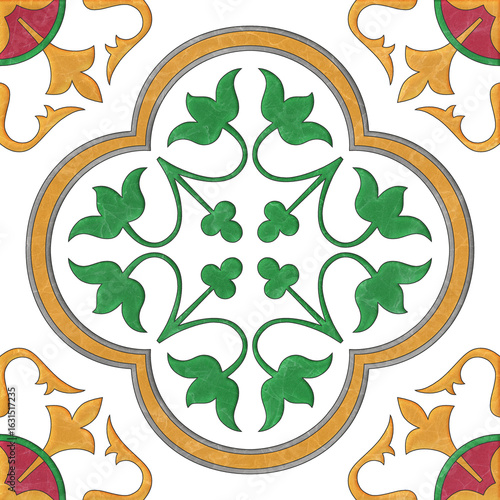 abstract design pattern for wall tile and floor tile , marble tile mosaic , geometric	