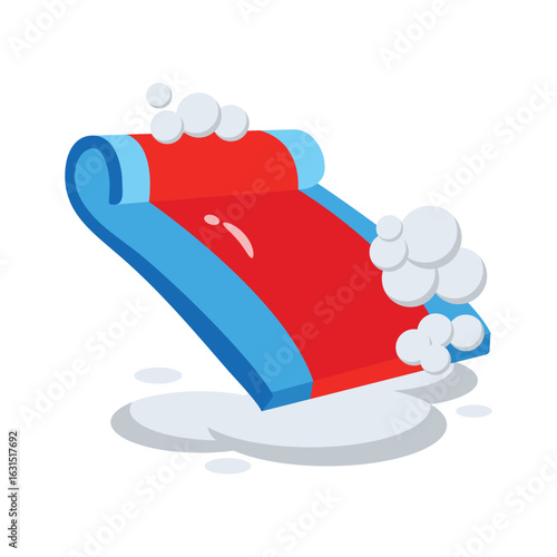 Easy to use 3d style icon of carpet wash