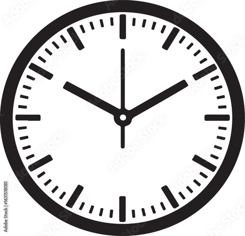 Clock  vector illustration	