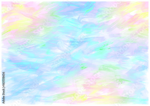Pastel Abstract Background with Soft Brush Strokes　パステルカラーの抽象背景（やわらかい筆のタッチ）